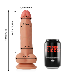 Cyber Silicock Siliconen Dildo Jude met zuignap 18 cm Cyber Silicock Siliconen Dildo Jude met zuignap 18 cm - Afbeelding 2