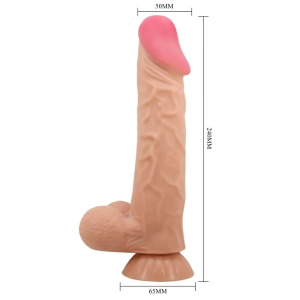 Pretty Love Sliding Skin Series Realistische Dildo met Zuignap, vleeskleurig Pretty Love Sliding Skin Series Realistische Dildo met Zuignap, vleeskleurig