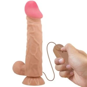 Pretty Love Sliding Skin Series Realistische Dildo met Zuignap, vleeskleurig