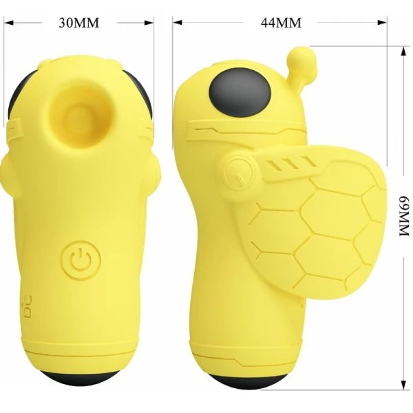 Pretty Love Mini-speeltje Magic BEE Vibrator & Sucker geel