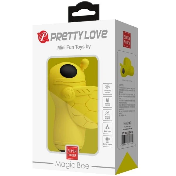 Pretty Love Mini-speeltje Magic BEE Vibrator & Sucker geel