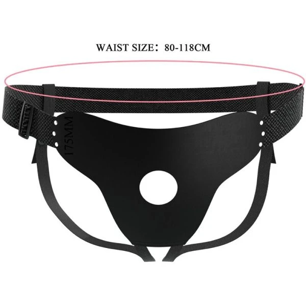 Harness Collection Pretty Love Love Spell verstelbare Strap-On-riem zwart