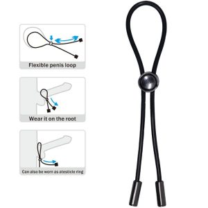 FOR HIM Pretty Love Cord-penisring en testikelstimulator FOR HIM Pretty Love Cord-penisring en testikelstimulator - Afbeelding 3