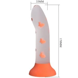 Pretty Love Magische Nacht-dildo met lichtgevende kernen oranje