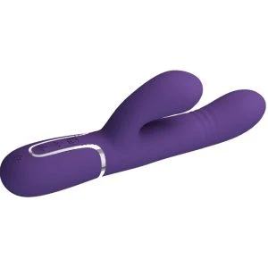 High Tech Pretty Love Multifunktions-Rabbit-Vibrator met G-Punt-Stimulatie paars