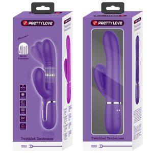 High Tech Pretty Love Multifunktions-Rabbit-Vibrator met G-Punt-Stimulatie paars High Tech Pretty Love Multifunktions-Rabbit-Vibrator met G-Punt-Stimulatie paars - Afbeelding 4