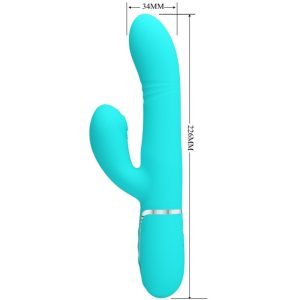 High Tech Pretty Love Multifunktions-Rabbit-Vibrator Aqua Grün High Tech Pretty Love Multifunktions-Rabbit-Vibrator Aqua Grün – Bild 2