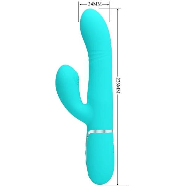High Tech Pretty Love Multifunktions-Rabbit-Vibrator Aqua Grün