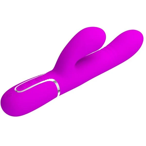 High Tech Pretty Love Multifunctionele G-Spot Vibrator Rabbit Fuchsia