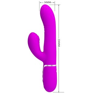 High Tech Pretty Love Multifunctionele G-Spot Vibrator Rabbit Fuchsia High Tech Pretty Love Multifunctionele G-Spot Vibrator Rabbit Fuchsia - Afbeelding 2