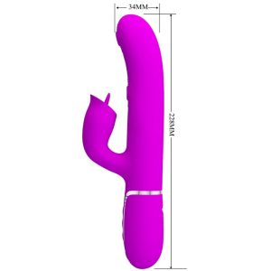 High Tech Pretty Love Konijnenvibrator met likfunctie Fuchsia High Tech Pretty Love Konijnenvibrator met likfunctie Fuchsia - Afbeelding 2