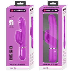 High Tech Pretty Love Konijnenvibrator met likfunctie Fuchsia High Tech Pretty Love Konijnenvibrator met likfunctie Fuchsia - Afbeelding 4