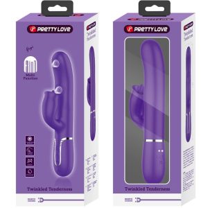 High Tech Pretty Love Konijnenvibrator met Clitorisstimulator, paars High Tech Pretty Love Konijnenvibrator met Clitorisstimulator, paars - Afbeelding 4