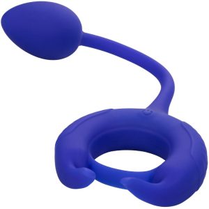 Calexotics Admiral Penisring met gewicht en vibratie, blauw Calexotics Admiral Penisring met gewicht en vibratie, blauw - Afbeelding 3