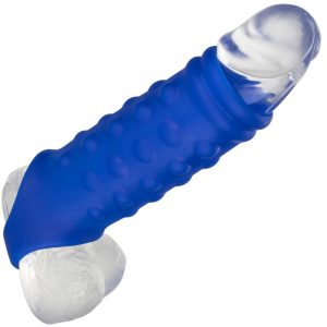 Calexotics Admiral Penisbedekking met parels van vloeibaar siliconen, blauw Calexotics Admiral Penisbedekking met parels van vloeibaar siliconen, blauw - Afbeelding 5