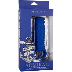 Calexotics Admiral Penisbedekking met parels van vloeibaar siliconen, blauw Calexotics Admiral Penisbedekking met parels van vloeibaar siliconen, blauw - Afbeelding 6