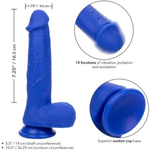 Calexotics Realistische Siliconen Dildo Vibrator Admiraal Kapitein Blauw Calexotics Realistische Siliconen Dildo Vibrator Admiraal Kapitein Blauw - Afbeelding 4
