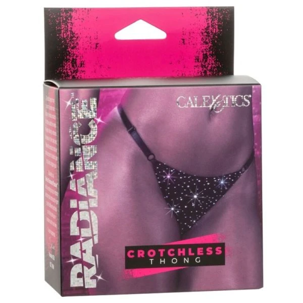 Calexotics Radiance Tanga zonder kruis met strass, verstelbaar