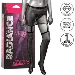 Calexotics Radiance Garter Skirt with Thigh High Stockings