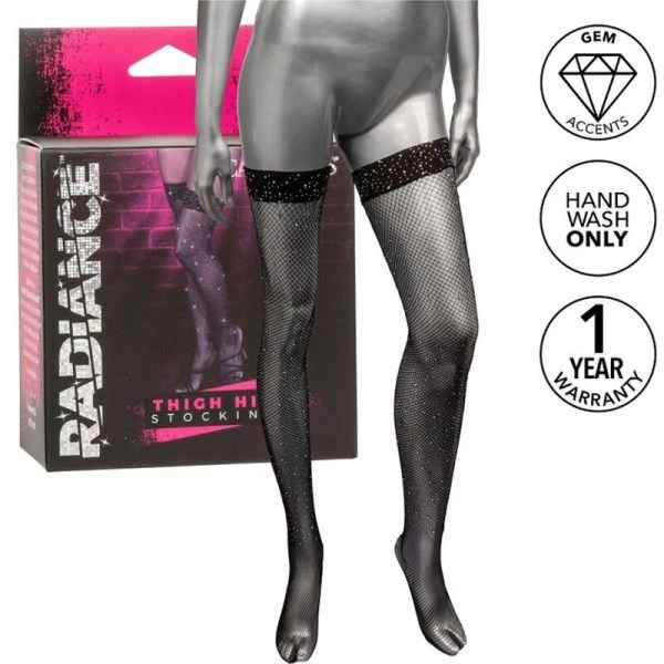 Calexotics Radiance Dijhoge Kousen met Strassdetails