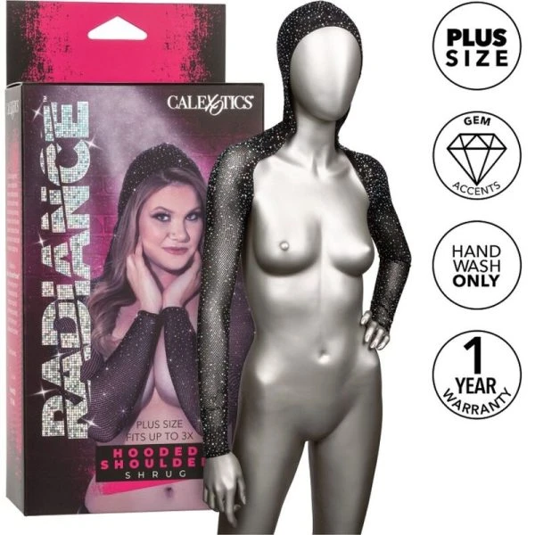Calexotics Radiance Kapuzenschulterbolero Plus Size tot 3X