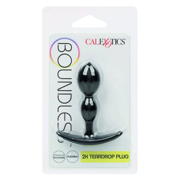 Calexotics Boundless 2X Anaalplug van siliconen, traanvormig