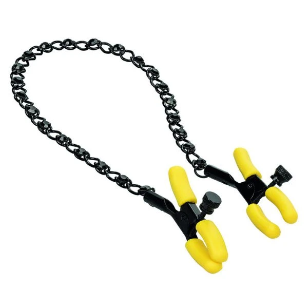 Calexotics Boundless Nippel-Teaser met ketting en kristallen
