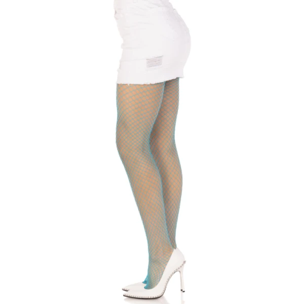 LEG Avenue Hosiery Lycra-netkousen Neonblauw