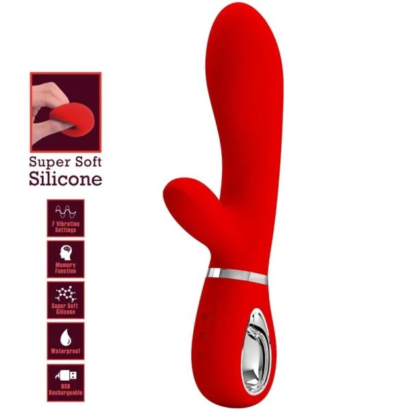 High Tech Pretty Love Thomas Multifunktions-G-Punkt-Vibrator rood High Tech Pretty Love Thomas Multifunktions-G-Punkt-Vibrator rood