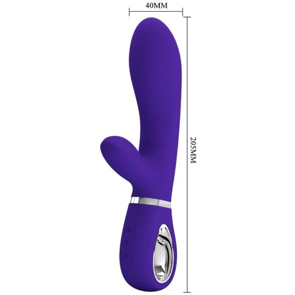 High Tech Pretty Love Thomas Multifunctionele G-Punt Vibrator met Konijnenstimulator paars