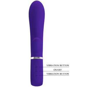 High Tech Pretty Love Thomas Multifunctionele G-Punt Vibrator met Konijnenstimulator paars High Tech Pretty Love Thomas Multifunctionele G-Punt Vibrator met Konijnenstimulator paars - Afbeelding 6