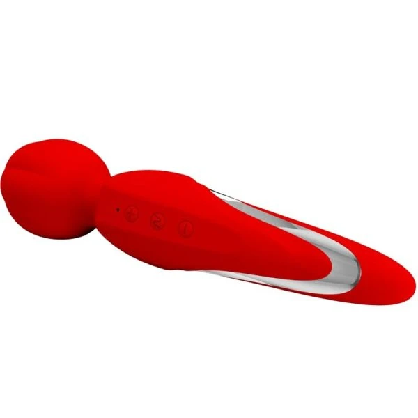 High Tech Pretty Love Walter Vibrator-Stab aus Silikon rot
