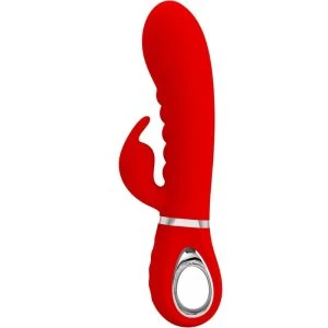 High Tech Pretty Love Prescott G-Punt-Vibrator met Clitorisstimulator rood