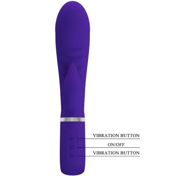 High Tech Pretty Love Prescott G-Punt-Vibrator met Clitorisstimulator paars