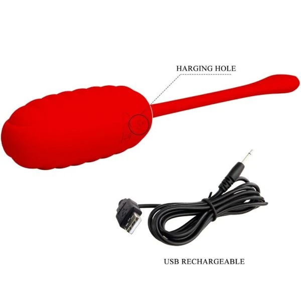FUN Toys Pretty Love Kirk oplaadbaar vibratie-ei rood FUN Toys Pretty Love Kirk oplaadbaar vibratie-ei rood
