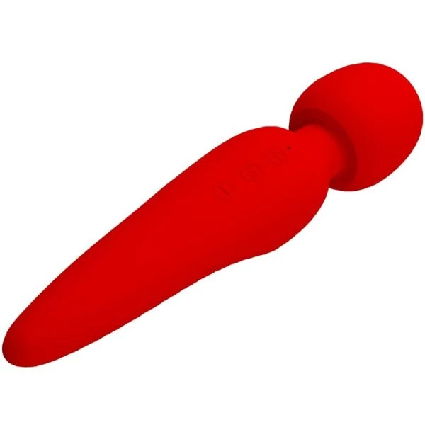 High Tech Pretty Love Meredith Massager met 12 vibratiestanden rood