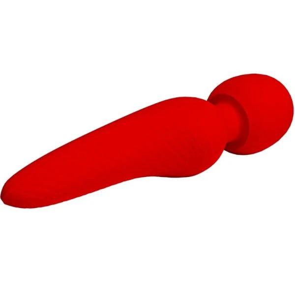 High Tech Pretty Love Meredith Massager met 12 vibratiestanden rood