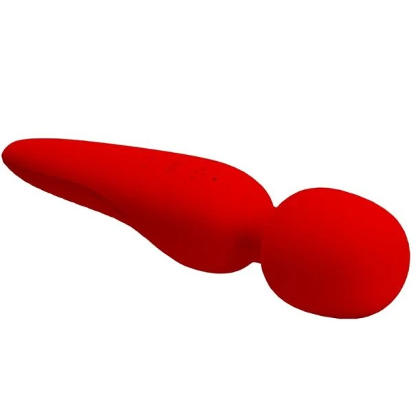 High Tech Pretty Love Meredith Massager met 12 vibratiestanden rood