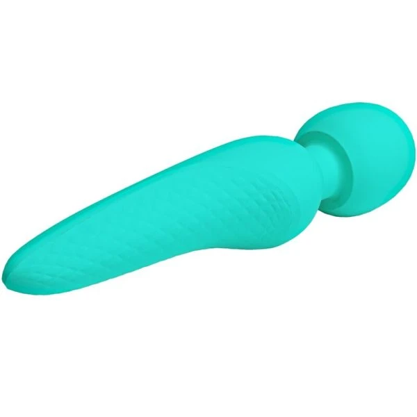 High Tech Pretty Love Meredith Massager met 12 vibratiestanden, aquagroen