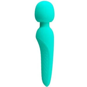 High Tech Pretty Love Meredith Massager mit 12 Vibrationsmodi, Aqua Grün