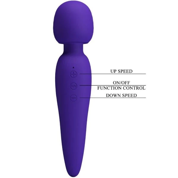 High Tech Pretty Love Meredith Massager met 12 vibratiestanden Paars High Tech Pretty Love Meredith Massager met 12 vibratiestanden Paars