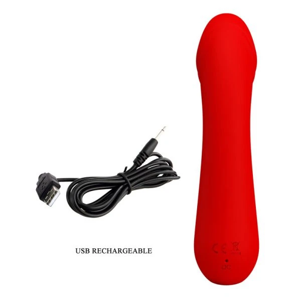 FUN Toys Pretty Love Cetus G-Punt Vibrator van siliconen rood