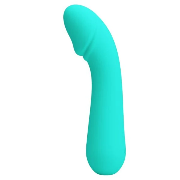 FUN Toys Pretty Love Cetus G-Punt Vibrator van Silicone, Aquagroen FUN Toys Pretty Love Cetus G-Punt Vibrator van Silicone, Aquagroen