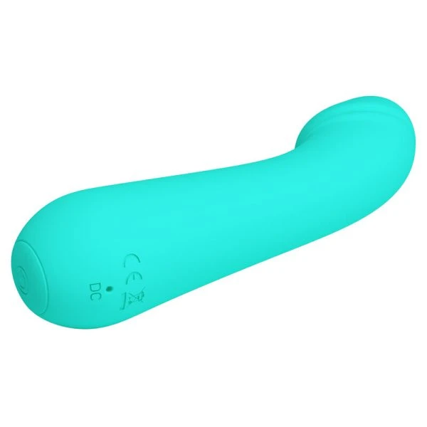 FUN Toys Pretty Love Cetus G-Punt Vibrator van Silicone, Aquagroen FUN Toys Pretty Love Cetus G-Punt Vibrator van Silicone, Aquagroen