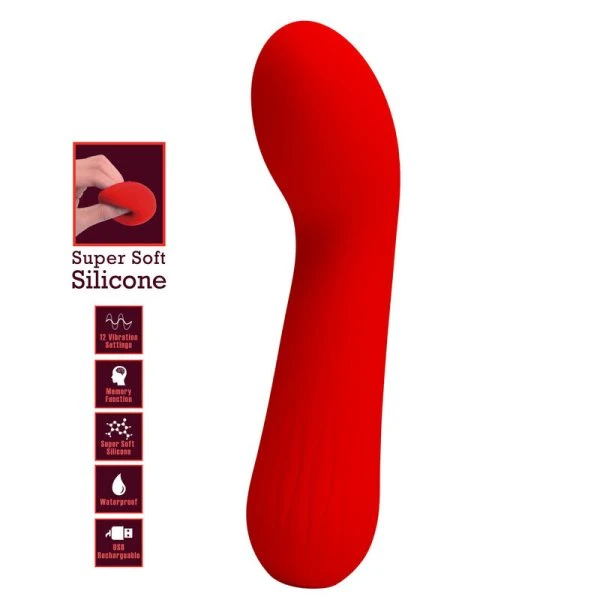 FUN Toys Pretty Love Faun G-Punt Vibrator van silicone rood