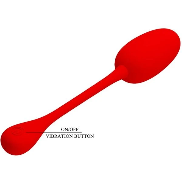 FUN Toys Pretty Love Knucker RED oplaadbaar vibratie-ei van siliconen