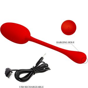 FUN Toys Pretty Love Knucker RED oplaadbaar vibratie-ei van siliconen FUN Toys Pretty Love Knucker RED oplaadbaar vibratie-ei van siliconen - Afbeelding 8