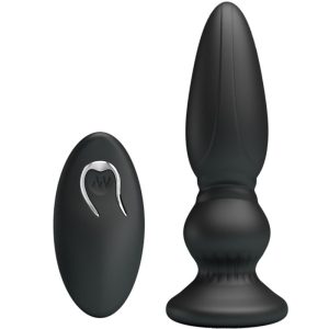 MR Play Krachtige Vibrator met Afstandsbediening Anaalplug Zwart MR Play Krachtige Vibrator met Afstandsbediening Anaalplug Zwart - Afbeelding 2