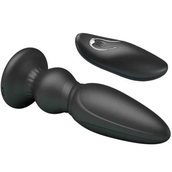 MR Play Krachtige Vibrator met Afstandsbediening Anaalplug Zwart MR Play Krachtige Vibrator met Afstandsbediening Anaalplug Zwart