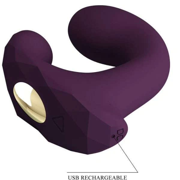 APP Series Pretty Love Billy Vibrator met App-besturing, G-spot en Clitoris, paars APP Series Pretty Love Billy Vibrator met App-besturing, G-spot en Clitoris, paars